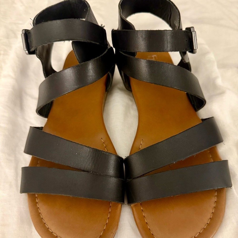Franco Sarto Black Strappy Sandals
